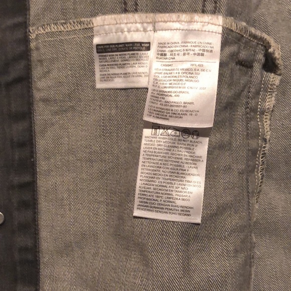 Levi Gray Denim Trucker Jacket - Picture 5 of 8